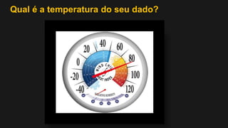 Qual é a temperatura do seu dado?
 