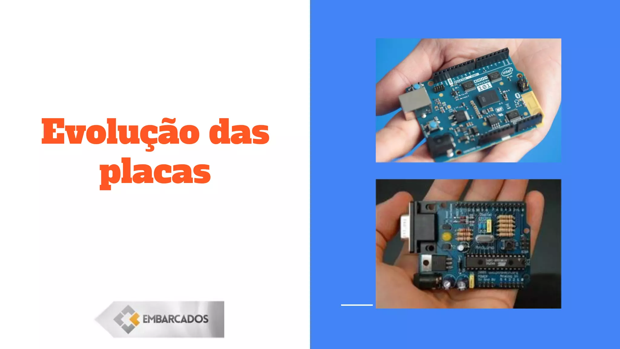 Evolução das
placas
 