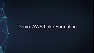 Demo: AWS Lake Formation
 