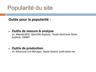 GoogleContenu > Les outils