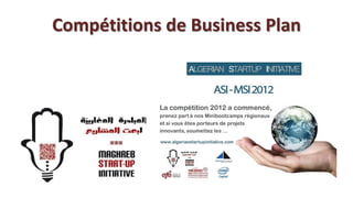 Compétitions de Business Plan
 