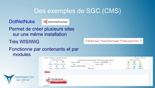 Étapes de création d'un site avec un SGC 
