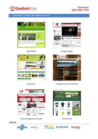 Apresentação da Construir Sites
