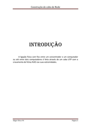 ConstruçãO De Cabo De Rede