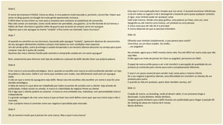 Slide 6 O nome da empresa é VAGAS. Como eu disse, é uma palavra muito buscada e, portanto, concorrida. Vejam que tanto no Bing quanto no Google há muita gente aparecendo na busca. É difícil dizer se isso é bom ou ruim para a empresa sem conhecer as estatísticas de conversão. Mas vale contar um exemplo. Como vocês devem ter percebido, sou gaúcho. Lá no Rio Grande do Sul temos o hábito de fazer churrasco e gaúcho velho de guerra que se preza só compra carne em açougue. Digamos que o seu açougue se chame “costela” e fica numa rua chamada “para churrasco”.  Slide 7 Aí quando eu caminho na rua churrasco, buscando pelo açougue “costela”, aparecem dezenas de concorrentes do seu açougue oferecendo costelas a preços mais baixos ou com condições mais especiais Um dá carvão grátis, outro já entrega a costela temperada e um terceiro oferece desconto na cerveja para quem comprar mais de 5 quilos de costela. Quantos dos meus clientes ficarão pelo caminho e comprarão costela em um outro açougue? Bom, exatamente para diminuir este tipo de problema o pessoal da dafiti decidiu fazer sua própria palavra. Slide 8 Criar marca é uma escolha estratégica. Isto é, quando se escolhe uma marca se está escolhendo atender um tipo de público e não outro. Dafiti é um nome que combina com moda, mas dificilmente você verá um açougue Dafiti. A não ser que o nome do açougueiro seja dafiti. Nesse caso ele escolheu não escolher um nome e essa foi uma decisão estratégica. A ideia da marca é o que deve ser trabalhado por todos os pontos de contato com o cliente. Seja através de publicidade, mídias sociais ou vendas. A marca é a identidade do negócio frente ao cliente. Ela é algo que o cliente poderá se conectar. A marca é uma entidade viva, individual, com personalidade única e independente. E a grande vantagem de criar uma marca é que ao fazer isso você define como quer que sua marca seja e não o mercado. Criar a própria marca é controlar como seu negócio é percebido pelo mercado. Slide 9 OK, já convenci vocês que é preciso ter uma marca. Mas o que é uma marca? Esta aqui é uma explicação bem simples que nos serve. É possível encontrar referências a ela em todos os lugares e ela é abrangente o bastante para quase qualquer contexto.  A rigor, esse símbolo pode ser qualquer coisa.  Vale tudo mesmo. Desde uma peça gráfica, uma palavra ou frase, uma cor, uma tipografia ou até mesmo uma música, um produto ou uma pessoa. A única coisa que ele não diz é o principal.  A marca depende do que as pessoas entendem.  Slide 10 Olhando esse símbolo isoladamente, o que parece para vocês? Uma foice, ou um disco voador. Ou então... ... um pogobol! Na verdade, agora que a NIKE investiu tanto nele, fica até difícil ver outra coisa que não seja Nike. Então agora ao invés de pensar em foice ou pogobol, pensamos em NIKE. O papel da marca então passa a ser o de transferir a percepção de qualidade de um produto já conhecido pelo cliente para outro completamente diferente.  E esse é um passo essencial para vender mais vezes para o mesmo cliente. Se o seu negócio é genérico demais, terá dificuldade em transferir os clientes de um produto para outro. E quando eu falo em produto, quero dizer também serviço, ok? Slide 11 Criação de marca, ou branding, vocês já devem saber, é um processo longo e demorado. Custa dinheiro. Muito dinheiro. Imagine quanto dinheiro que a dafiti investiu em publicidade para chegar à posição 69 do ranking do alexa em menos de 6 meses. Muito dinheiro. 