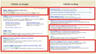 VAGAS no Google VAGAS no Bing 