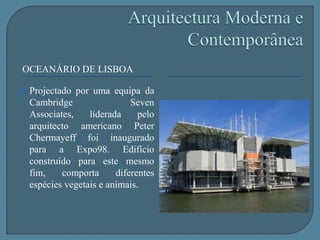Arquitectura HarmoniosaA construção mais harmoniosa será sempre uma construção adaptada ao seu meio envolvente e com características que diminuam o impacto visual, criando assim harmonia. Podia, por exemplo, construir uma casa de madeira com um espaço verde vasto a circundar a casa de forma a criar privacidade com os vizinhos, bem como posicionar a casa de forma a colher o maior número de horas solares e sistemas de recuperação e aproveitamento de fontes energéticas.