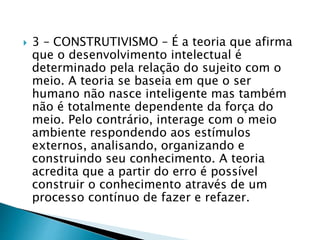 Construtivismo na educação | PPTX