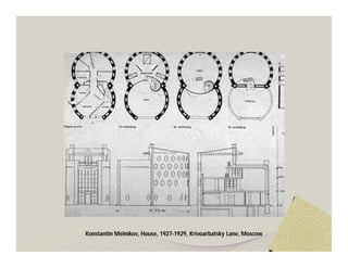 Konstantin Melnikov, House, 1927-1929, Krivoarbatsky Lane, Moscow 
 