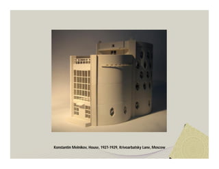 Konstantin Melnikov, House, 1927-1929, Krivoarbatsky Lane, Moscow 
 