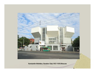 Konstantin Melnikov, Rusakov Club,1927-1929,Moscow 
 