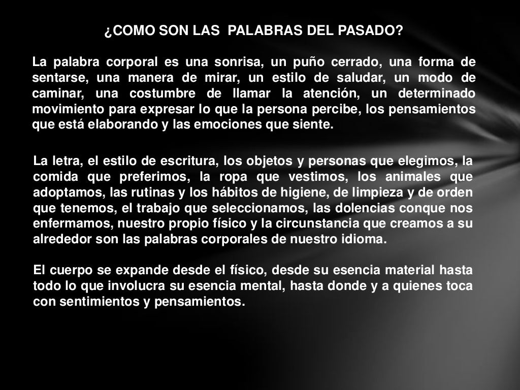 Construyendo el concepto de corporeidad