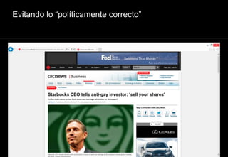 Evitando lo “políticamente correcto”
 