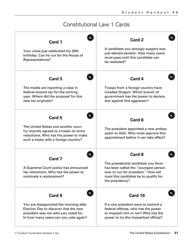 Constitution Scavenger Hunt PDF