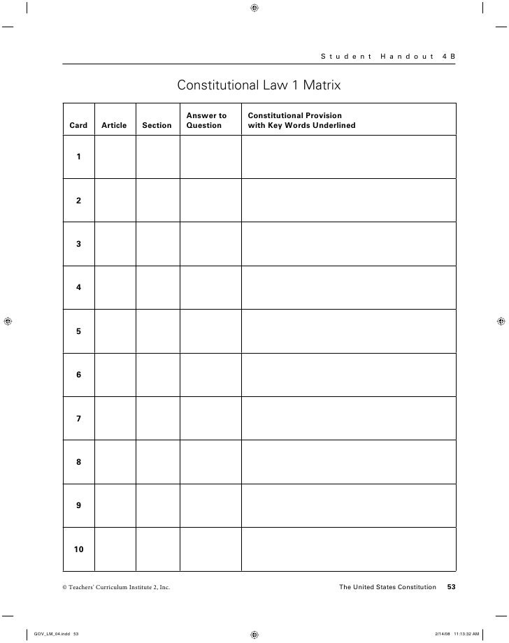 Printables Teachers Curriculum Institute Worksheets constitution scavenger hunt 52 chapter 4 teachers curriculum institute 2 inc 3