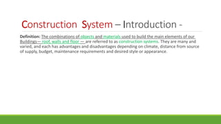 Architectural (construction) systems-section 3 | PPTX