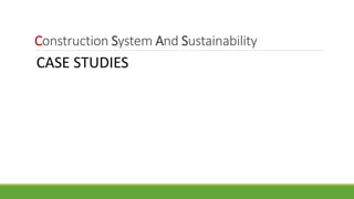 Architectural (construction) systems-section 3 | PPTX