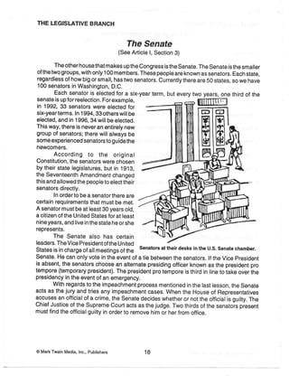 Constitution Worksheets