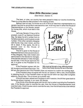 Constitution Worksheets