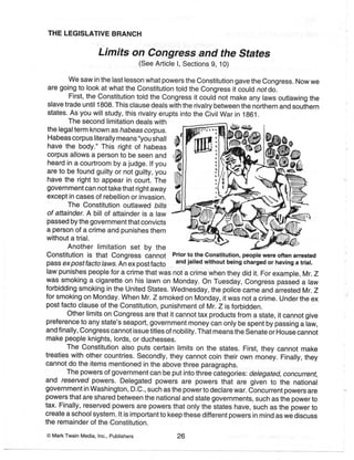 Constitution Worksheets