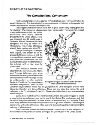Constitution Worksheets