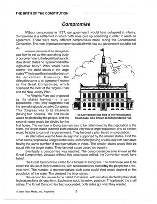 Constitution Worksheets