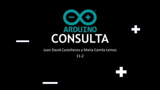CONSULTA
Juan David Castellanos y María Camila Lemos
11-2
 