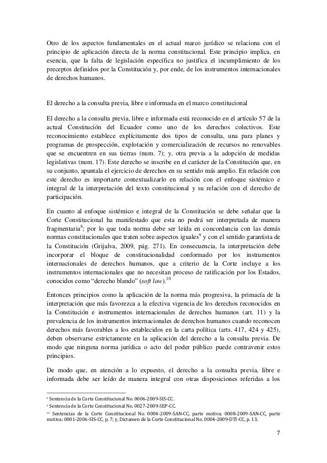 Consulta Previa En El Ecuador