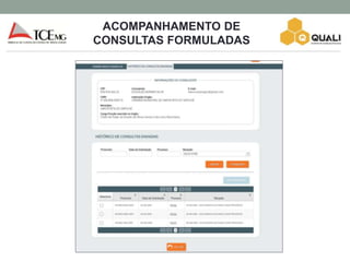 ACOMPANHAMENTO DE
CONSULTAS FORMULADAS
Concessão de
Benefícios
Previdenciários
 