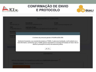 CONFIRMAÇÃO DE ENVIO
E PROTOCOLO
Concessão de
Benefícios
Previdenciários
 