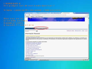 I N G R E S A R A
h t t p ://g s t .u n i mi n u t o .e d u /p o r t a l /
Se ingresa a génesis con ID y clave personal y botón a c c e s o
U n a v e z e n e l
s i s t e ma u s a mo s
la pestaña a l u mn o
y a y u d a f i n a n c i e r a
 