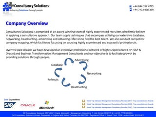 Providers of fast, efficient and cost effective resource solutions