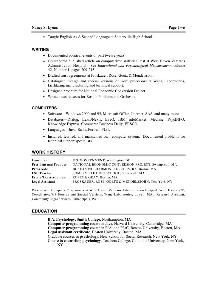 foreign language resumes