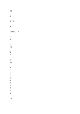 50
0
6 7 8
9
10111213
1
9
x
18
4
=
3,
50
0
1
2
3
4
5
6
7
8
9
10
 