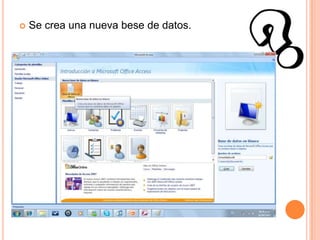 Se crea una nueva bese de datos.