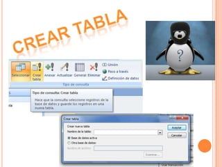 Crear tabla