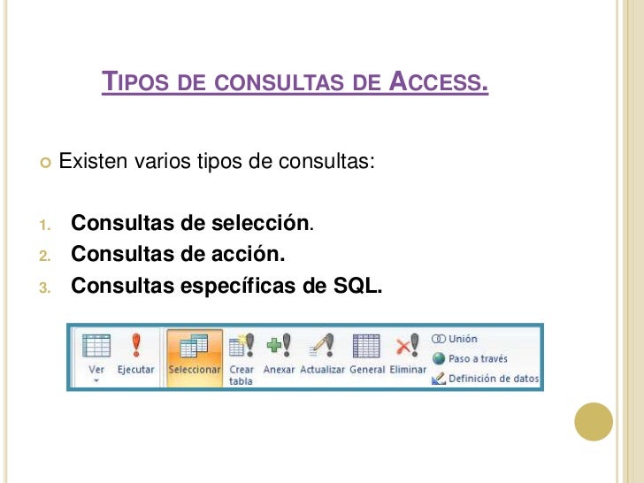 Consultas de access