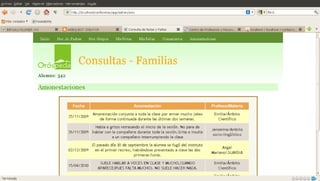 Consultas familias