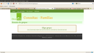 Consultas familias