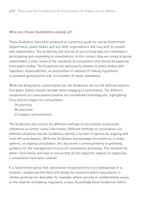 Consultation Guidelines