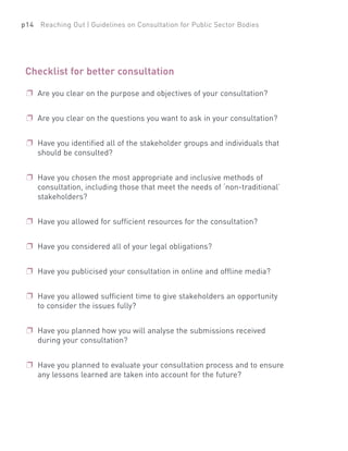 Consultation Guidelines