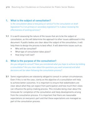 Consultation Guidelines