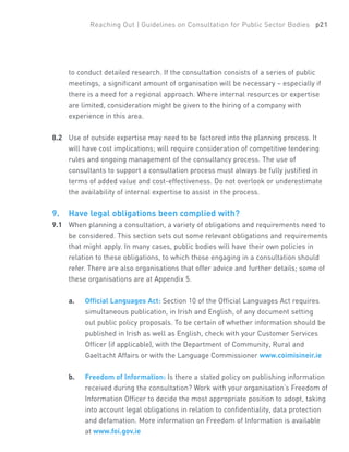 Consultation Guidelines