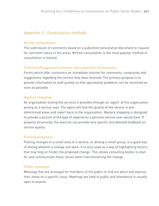 Consultation Guidelines