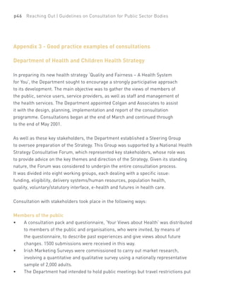 Consultation Guidelines