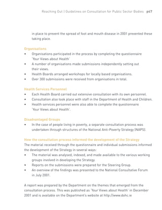 Consultation Guidelines