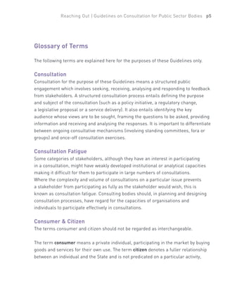 Consultation Guidelines