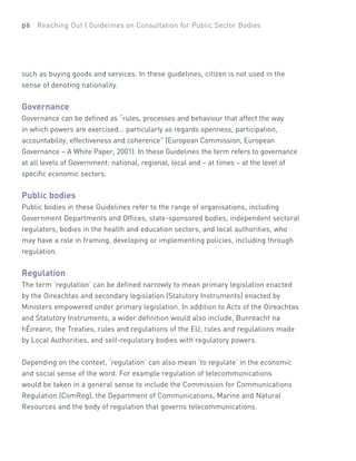 Consultation Guidelines