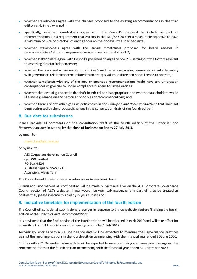 Consultation papercgc4thedition