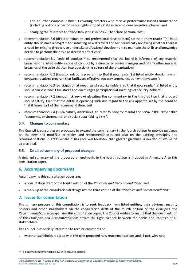 Consultation papercgc4thedition